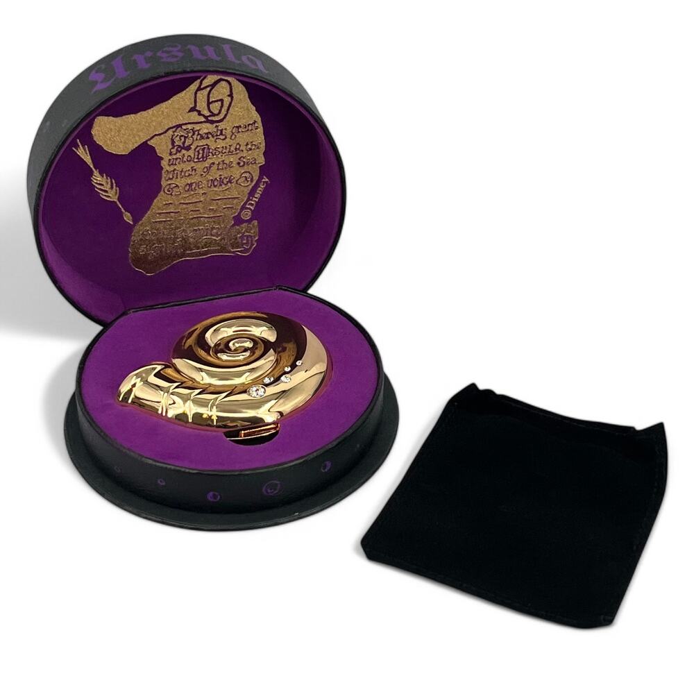 Besame Disney Villains Ursula's Shell Compact with Highlighter Little Mermaid - Picture 11 of 13